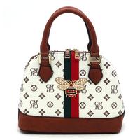 Ivory & Tan fashion handbag