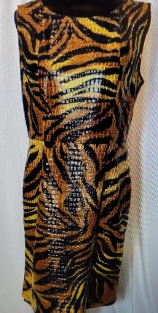 Thrifted Ladies Animal print dress
