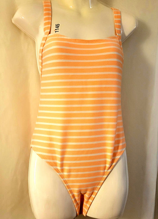 Gold and white 1pc swimsuit