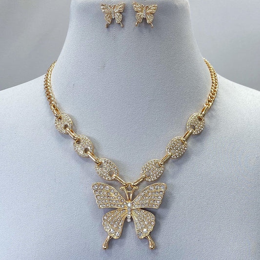 Large butterfly necklace