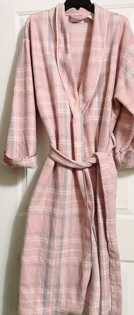 Thrifted plush robe