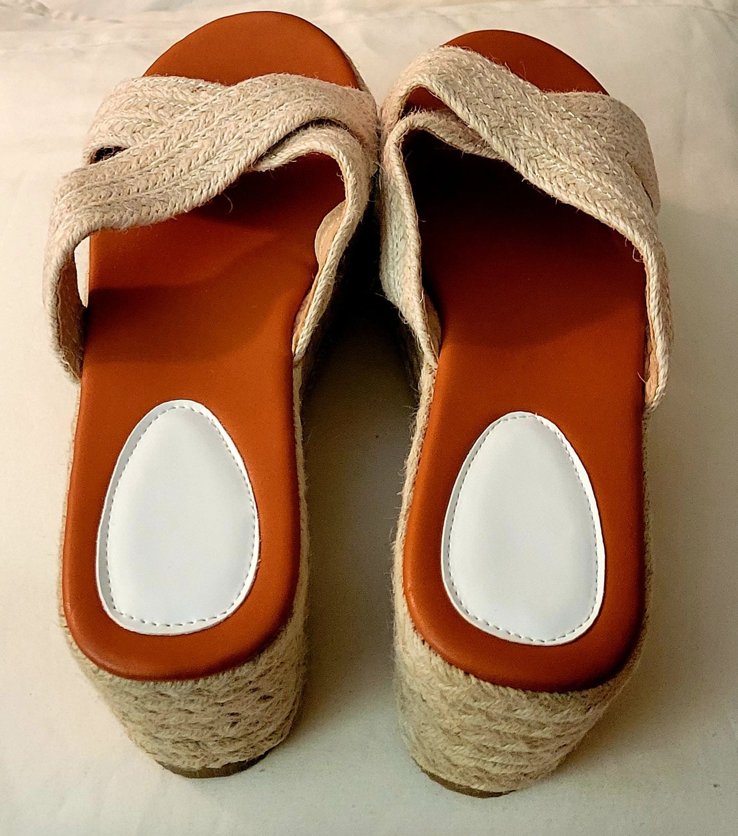 Wedges slip on sandals